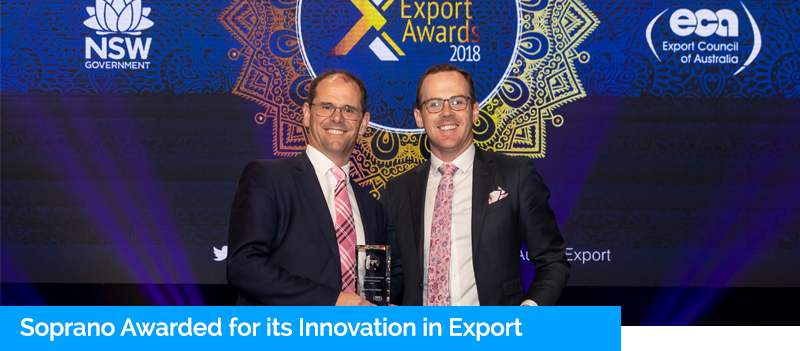 Soprano Awarded for Innovation in Export